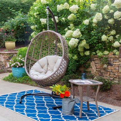 Tortuga Outdoor Rio Vista Hanging Egg Chair with Side Table