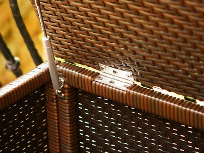 Image showing  Large Wicker Storage Deck Box