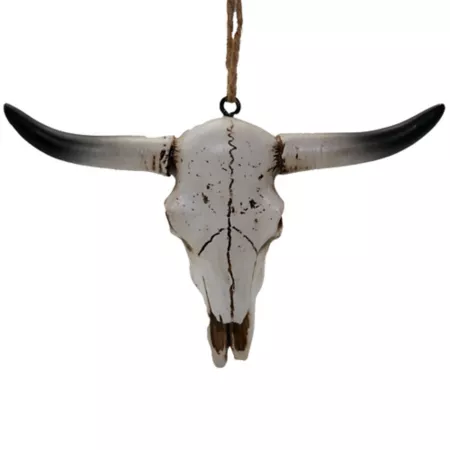 Red Shed Longhorn Skull Christmas Ornament Sculptures & Figurines