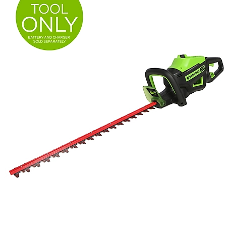 Greenworks 60V 26-in. Brushless Cordless Battery Hedge Trimmer, Tool Only