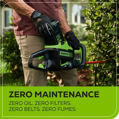 Image showing 5 th Greenworks 26 in. 60V Cordless Hedge Trimmer, Battery and Charger Not Included