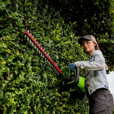 Image showing 7 th Greenworks 26 in. 60V Cordless Hedge Trimmer, Battery and Charger Not Included