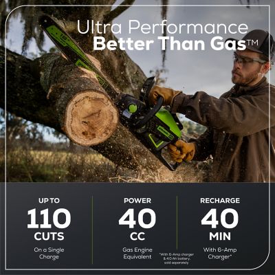 Image showing  18 in. 60V Cordless Chainsaw, Battery and Charger Not Included