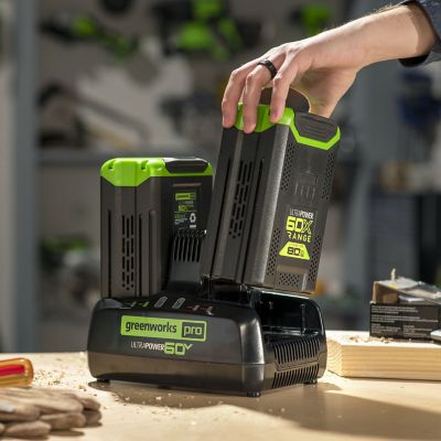 Image showing  10A 60V UltraPower Lithium-Ion Rapid Dual-Port Battery Charger