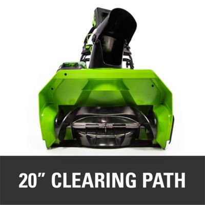 Image showing  20 in. 60V Single-Stage Cordless Snow Blower, Battery and Charger Not Included