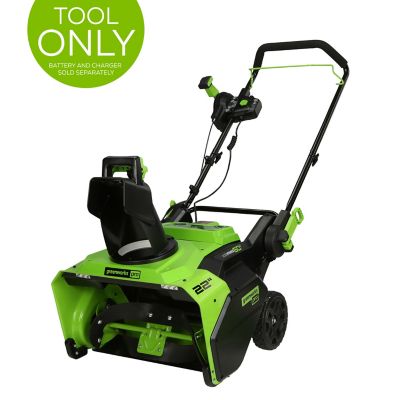 Greenworks 22 in. Push Cordless Pro 60V Brushless Single Stage Snow Blower, Battery Not Included -  2608802T