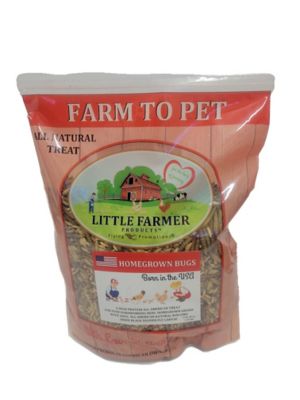 Little Farmer Products Homegrown Bugs Black Soldier Fly Grubs and Grains Chicken Snacks, 3 lb.