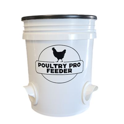 Riverbend Homestead 75 qt. Poultry Pro Feeder DIY Port PVC Gravity Fed Chicken Feeder, 3-Pack