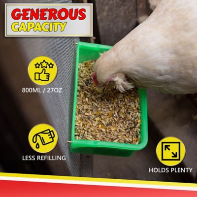 Image showing  27 oz. Hanging Chicken Coop Cup for Feed, Water, Treats or Supplements