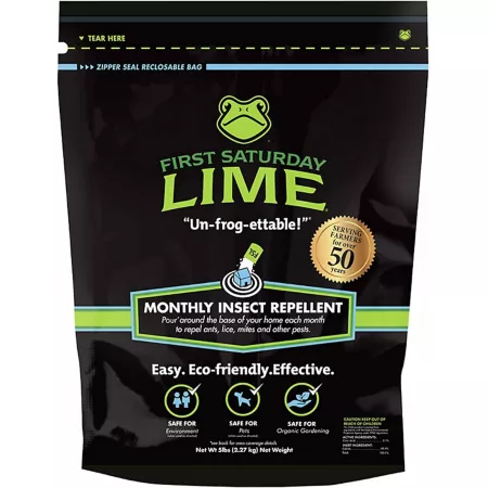 First Saturday Lime 5 lb Natural monthly insect repellent against harmful insects Insect Repellent