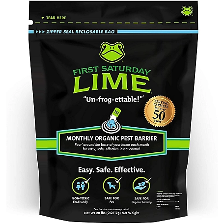 First Saturday Lime 20 lb. Natural Monthly Pest Insect Repellent
