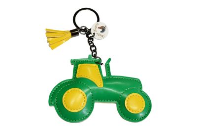 Fluffy Layers Farm Frenzy Green Tractor Keychain