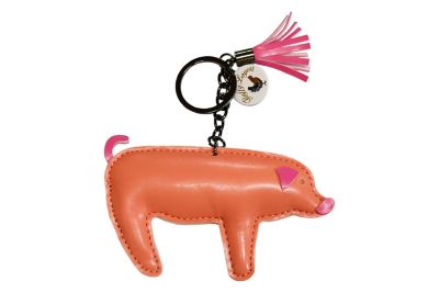Fluffy Layers Farm Frenzy Pig Keychain
