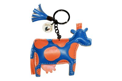 Fluffy Layers Farm Frenzy Cow Keychain