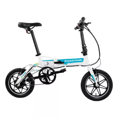 Swagtron Adult Electric Bike 250W EB-5 Plus White Electric Bikes