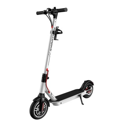 Swagtron Swagger 5 SG-5 Boost Folding Electric Scooter, Silver