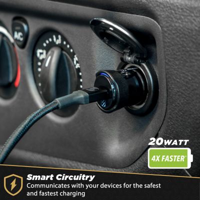 Image showing  1A PowerVolt PD20 Fast USB-C Car Charger