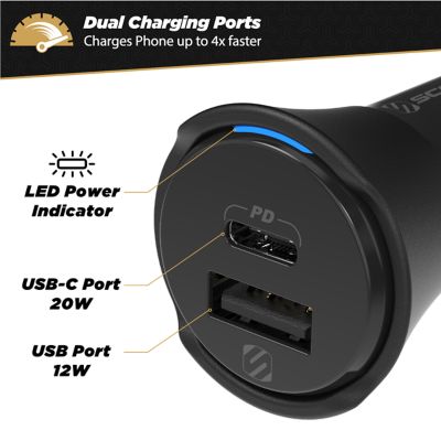 Image showing  2A PowerVolt PD32 Dual-Port Car Charger