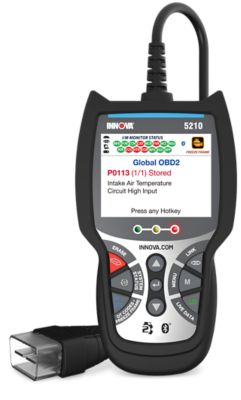 Innova CarScan Advisor 5210 OBD2 Scan Tool: Live Data, Battery/Charging System Test, Free Fix and Part Recommendations