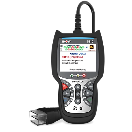 Innova CarScan Advisor 5210 OBD2 Scan Tool: Live Data, Battery/Charging System Test, Free Fix and Part Recommendations