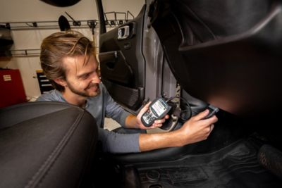 Image showing  CarScan Advisor OBD2 Scan Tool with Live Data, Battery/Charging System Test, Free Fix and Part Recommendations