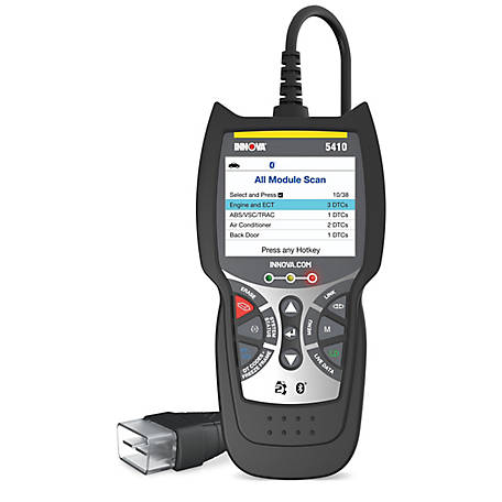 Innova CarScan Diagnostics 5410 OBD2 Scan Tool: All-System Network Scan, Maintenance Reset, Free Fix and Part Recommendations