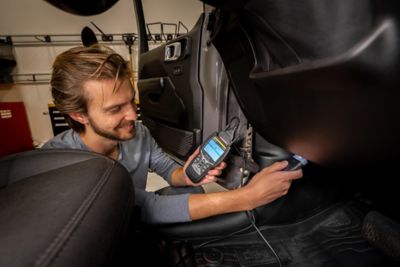 Image showing  CarScan Diagnostics OBD2 Scan Tool with All-System Network Scan, Maintenance Reset, Free Fix and More