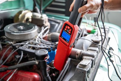 Image showing  Professional Timing Light with 4-Function Digital Backlit LCD, Slim Rotating Barrel and Shockproof Housing