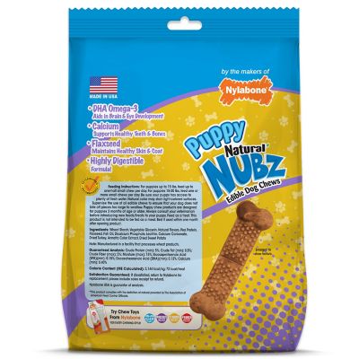 Image showing 5 th Nylabone Small Turkey and Sweet Potato Flavor Puppy Dog Chew Treats, 13.2 oz., 16 ct.