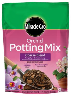 Miracle-Gro 8 qt. 0.31 cu. ft. Orchid Potting Mix Coarse Blend