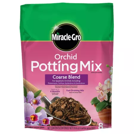 Miracle-Gro 8 qt 0.31 cu Coarse Mix Orchid Potting Soil Mix Potting Soil