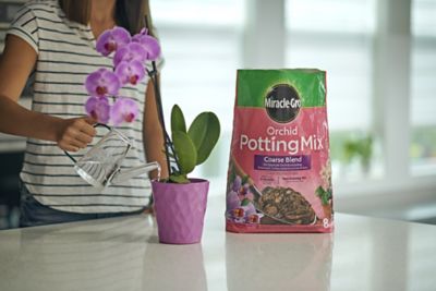 Image showing 6 th Miracle-Gro 8 qt. 0.31 cu. ft. Coarse Blend Orchid Potting Soil Mix
