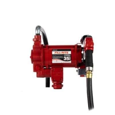Image showing  3/4 HP 115/230VAC Electric Fuel Transfer Pump with Discharge Hose and Automatic Nozzle, 35 GPM, FR310VB