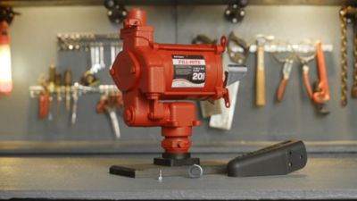 Image showing  1/3 HP 115VAC Electric Fuel Transfer Pump with Discharge Hose and Automatic Nozzle, 20 GPM, FR710VB