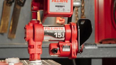 Image showing  3-Wheel Mechanical Fuel Transfer Meter, 5-20 GPM, 1 in. Thread, 807C1