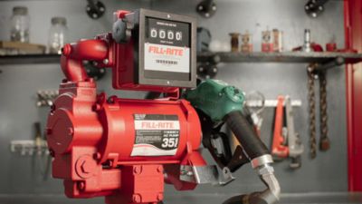 Image showing  3-Wheel Mechanical Fuel Transfer Meter, 5-20 GPM, 1 in. Thread, 807C1