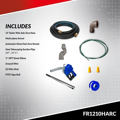 Image showing  12V 15 GPM Fuel Transfer Pump with Arctic Package, FR1210HARC