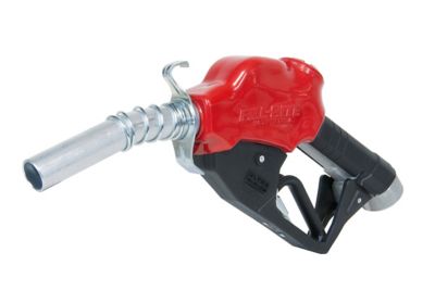 Fill-Rite Ultra High-Flow Automatic Diesel Spout Nozzle with Hook, 5-40 GPM, 1 in. Thread, Red
