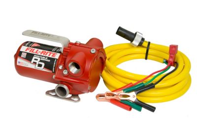 Fill-Rite 0.17 HP 12V Portable Fuel Transfer Pump with Power Cord, 8 GPM