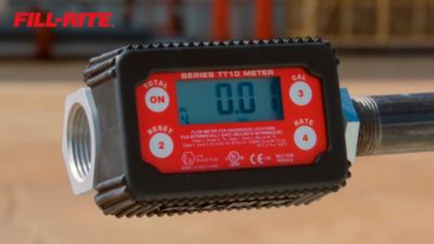 Image showing  4-Digit Digital Chemical Transfer Meter, 2-35 GPM, 1 in. Thread, TT10PN