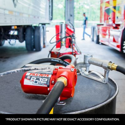 Image showing  0.17 HP 12V Portable Fuel Transfer Pump with Power Cord, 12 GPM, RD1212NN