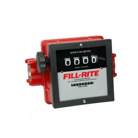 Fill-Rite 4-Digit Mechanical Fuel Transfer Meter 6-40 GPM 1.5 in Thread Fuel Transfer Tank Accessories