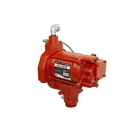 Fill-Rite 115V Electric 20 GPM Fuel Transfer Pump for AST Remote Dispensers