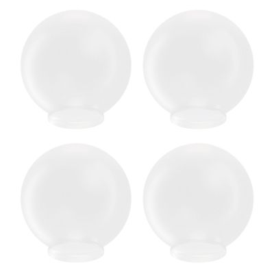 SOLUS 6 in. VC Frost Smooth LD Acrylic Globes, 3.14 in. Outside Diameter, Fitter Neck, 4-Pack