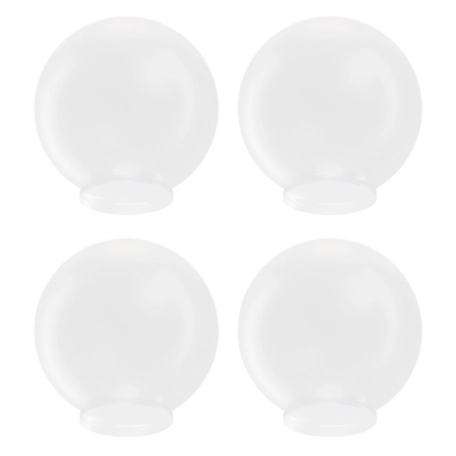 SOLUS 6 in. VC Frost Smooth LD Acrylic Globes, 3.14 in. Outside Diameter, Fitter Neck, 4-Pack