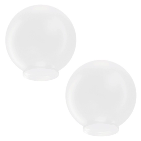 SOLUS 10 in. VC Frost Smooth LD Acrylic Globes, 3.91 in. Outside Diameter, Fitter Neck, 2-Pack