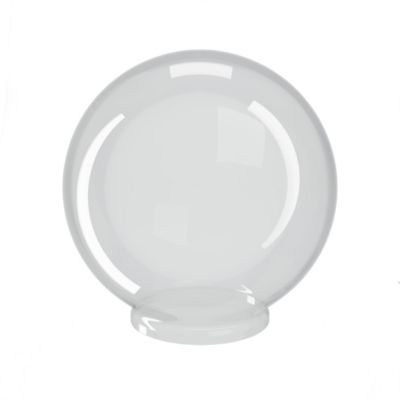 SOLUS 12 in. Clear Smooth Acrylic Diameter Globe, 3.91 in. Outside Diameter, Fitter Neck