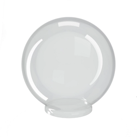 SOLUS 12 in. Clear Smooth Acrylic Diameter Globe, 3.91 in. Outside Diameter, Fitter Neck