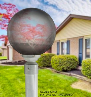 Image showing  12 in. Smoke Smooth Acrylic Globe, 5.25 in. Inner Diameter, Neckless