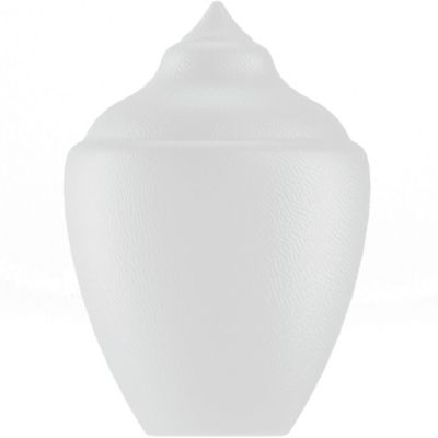 SOLUS White Polyethylene Acorn Streetlamp, 16.65 in. x 11.56 in., 5.25 in. Inside Diameter, Neckless